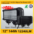 Manufacture Brand 12" 144W 12240LM outdoor led light bar